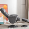 SC.Paddington Recliner Chair & Footstool in Graphite
